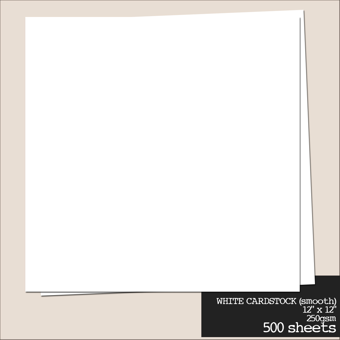  65lb Card Stock - White Cardstock Scrapbook Paper 12x12 (20  Pack)